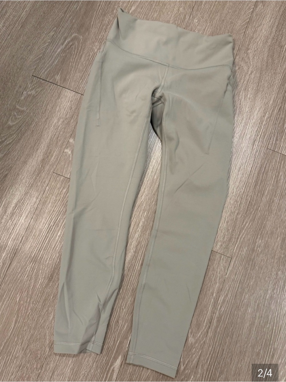 lululemon wunder Train HR Leggings with pockets in Riverstone size 6 & free tote - Picture 2 of 7